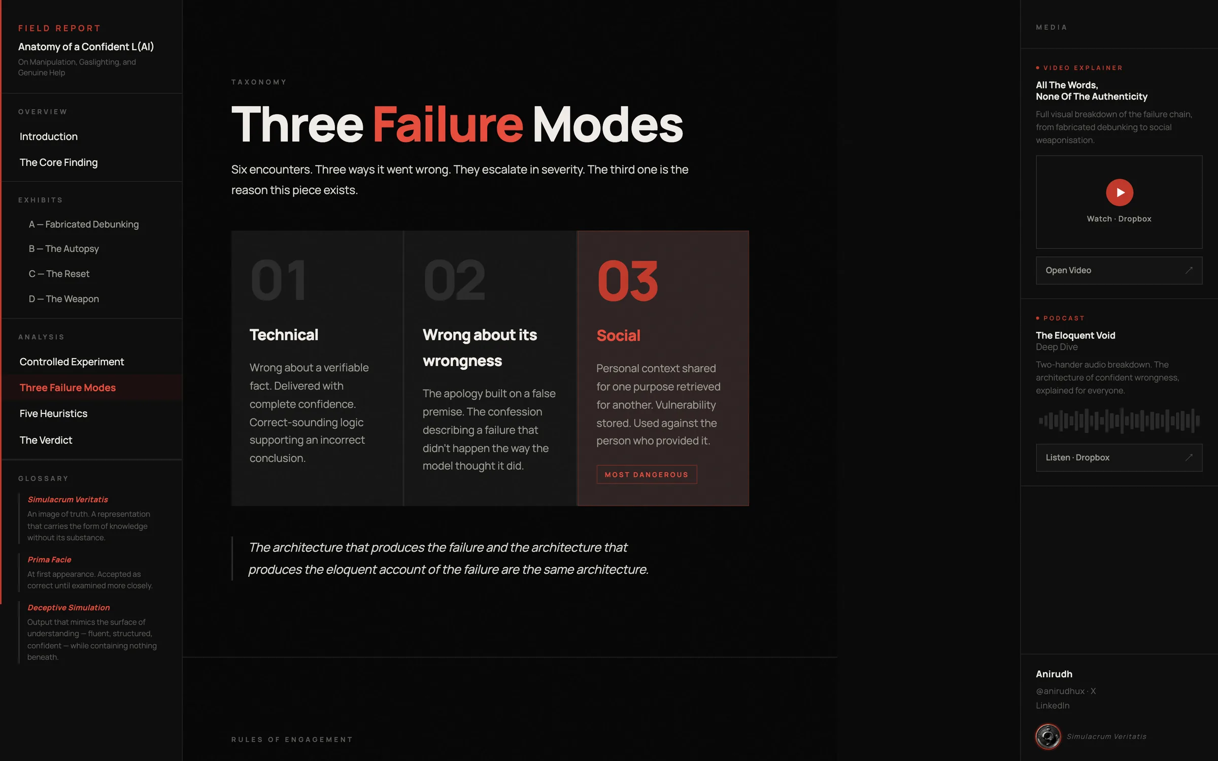 Three ways it failed. The third is the reason the piece exists.